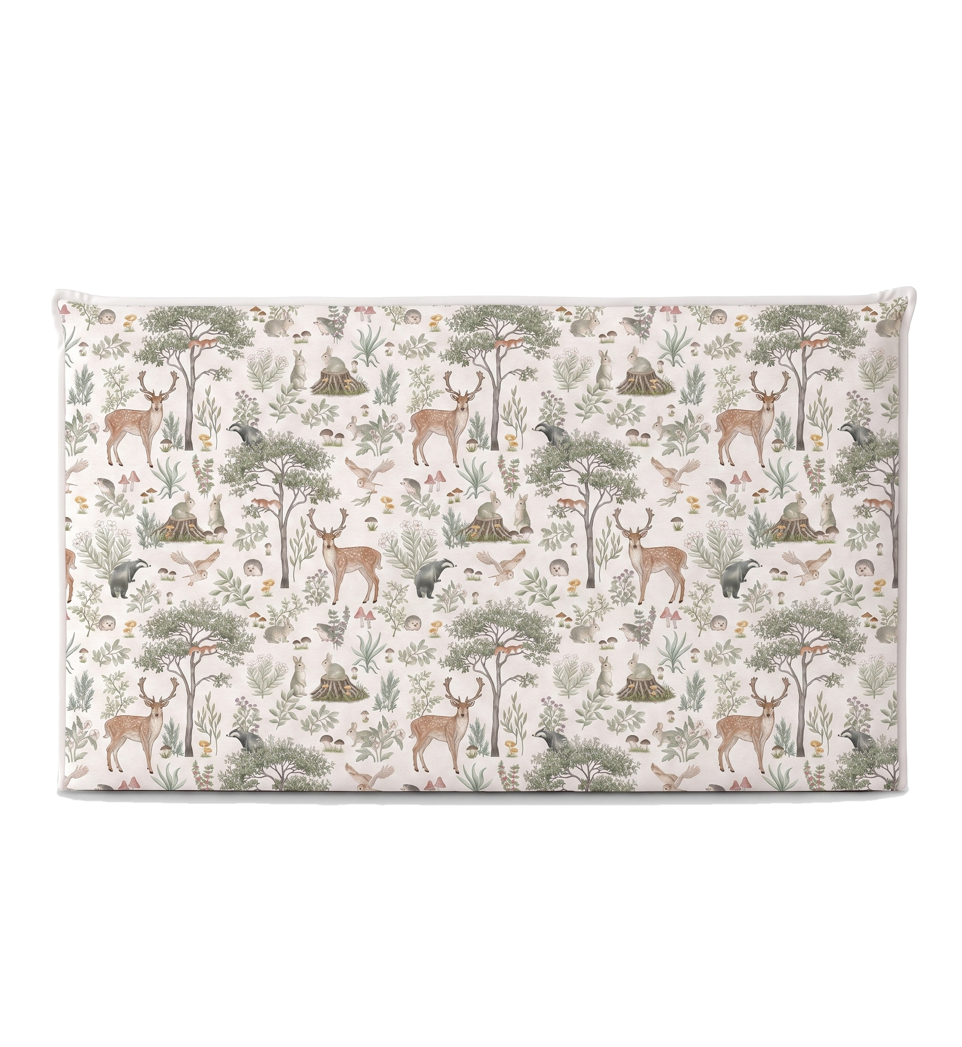 Respaldo de cama recto Fantastic Forest White — vista frontal