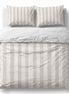 Funda Plumón Linen Stripes Beige Super King
