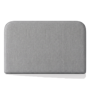 Respaldo de cama Lino Gris — vista frontal