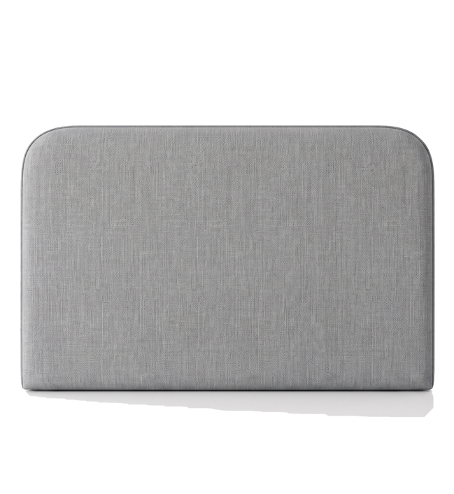Respaldo de cama Lino Gris — vista frontal