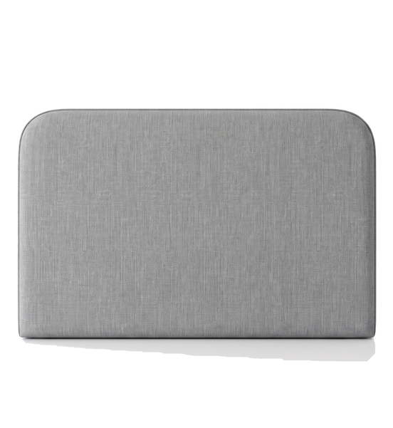 Respaldo de cama Lino Gris — vista frontal