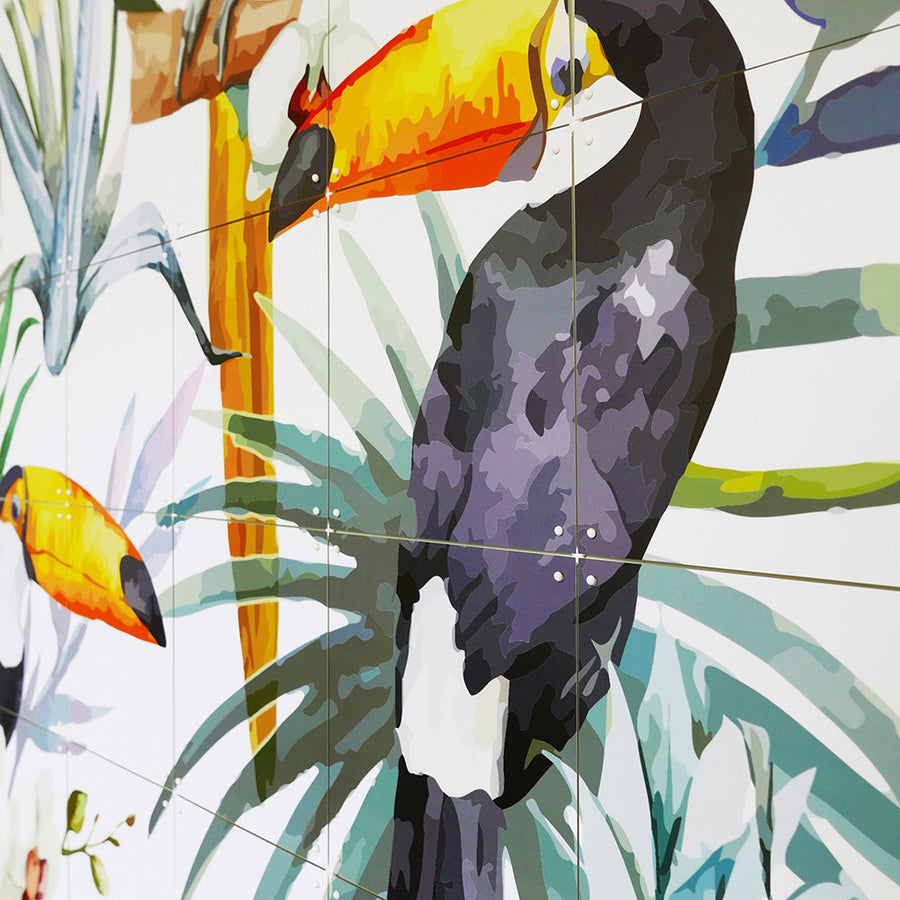 Mural IXXI - Tiger Jungle & Toucan Family (Doble Cara)