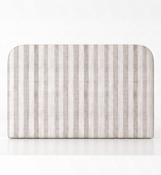 Respaldo de Cama Linen Stripes Beige
