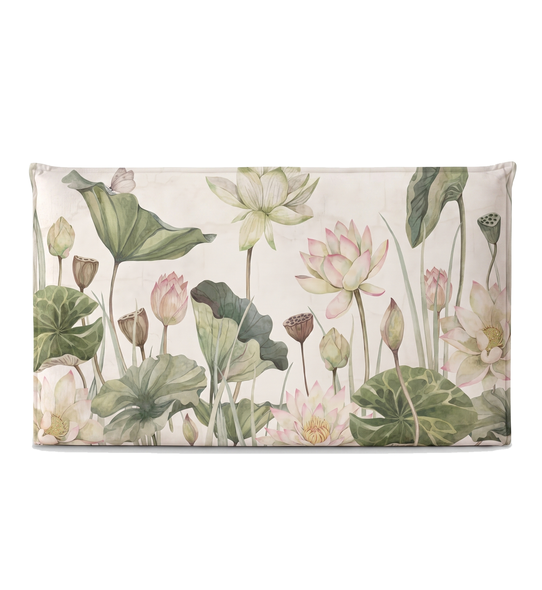 Respaldo de cama recto Lovely Water Lillies — vista frontal