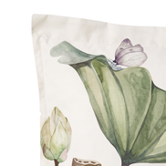 Respaldo de cama recto Lovely Water Lillies — detalle de la tela