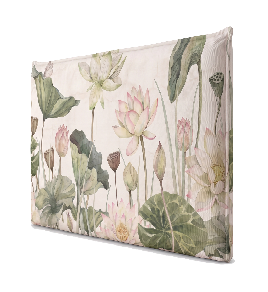 Respaldo de cama recto Lovely Water Lillies — vista lateral