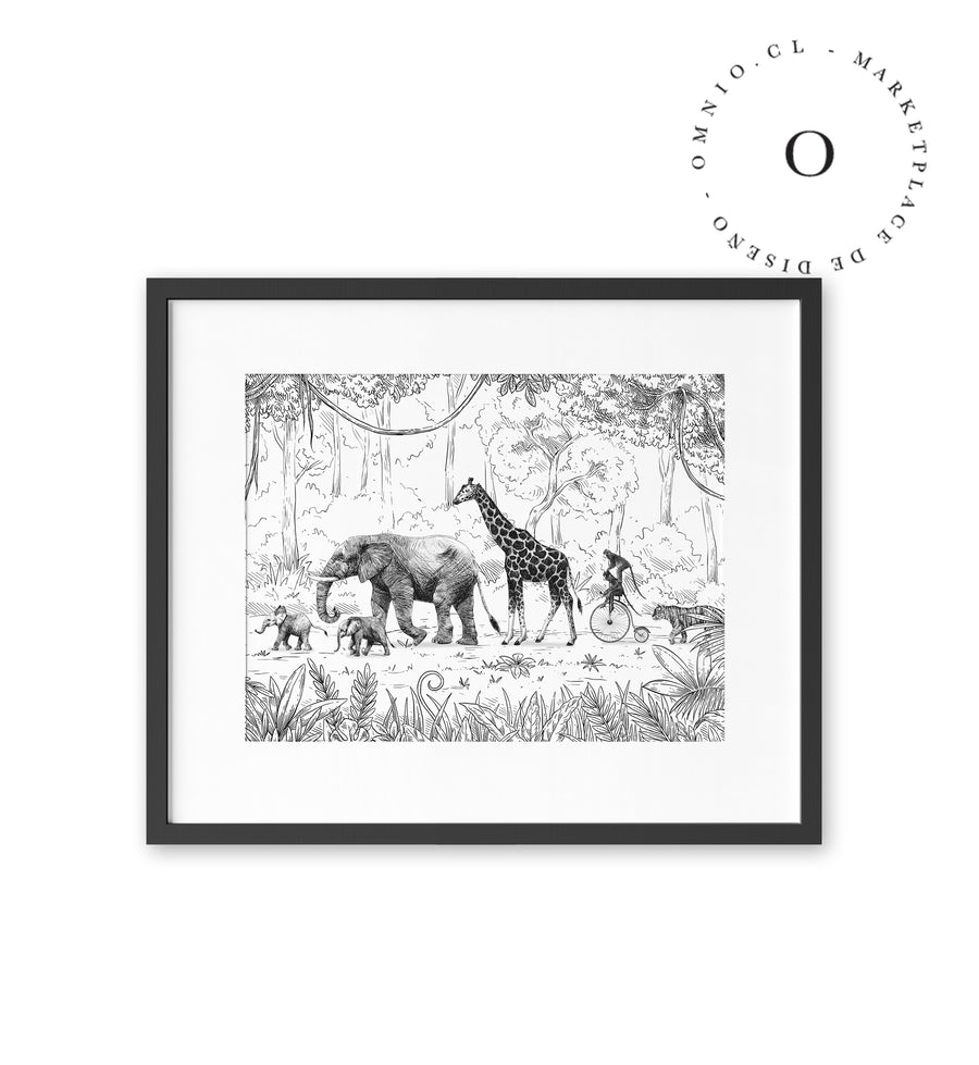Animal Parade BW