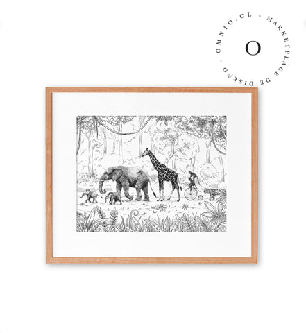 Animal Parade BW