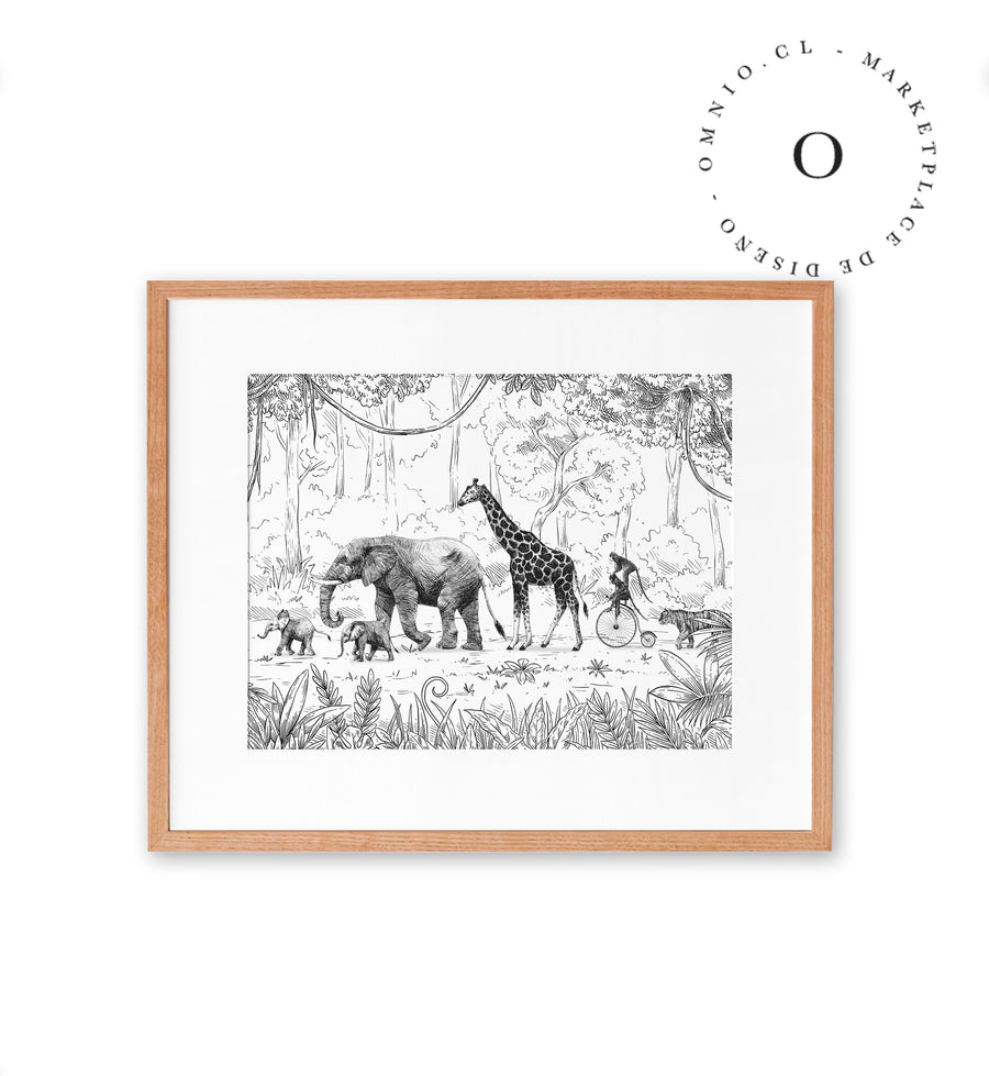 Animal Parade BW