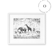 Animal Parade BW