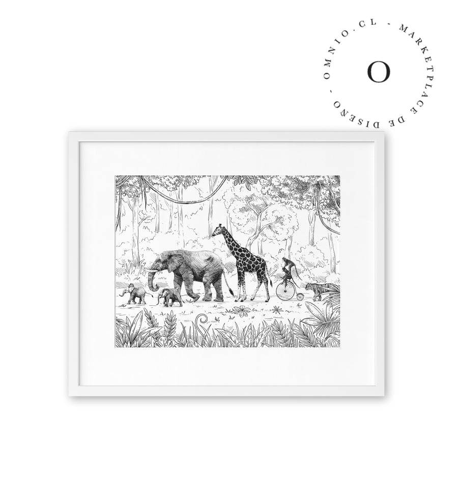 Animal Parade BW