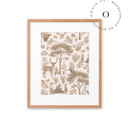 Fantastic Forest Vintage White Cuadro