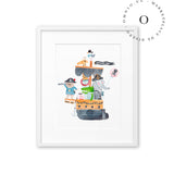 Pirate Animals Cuadro