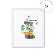 Pirate Animals Cuadro