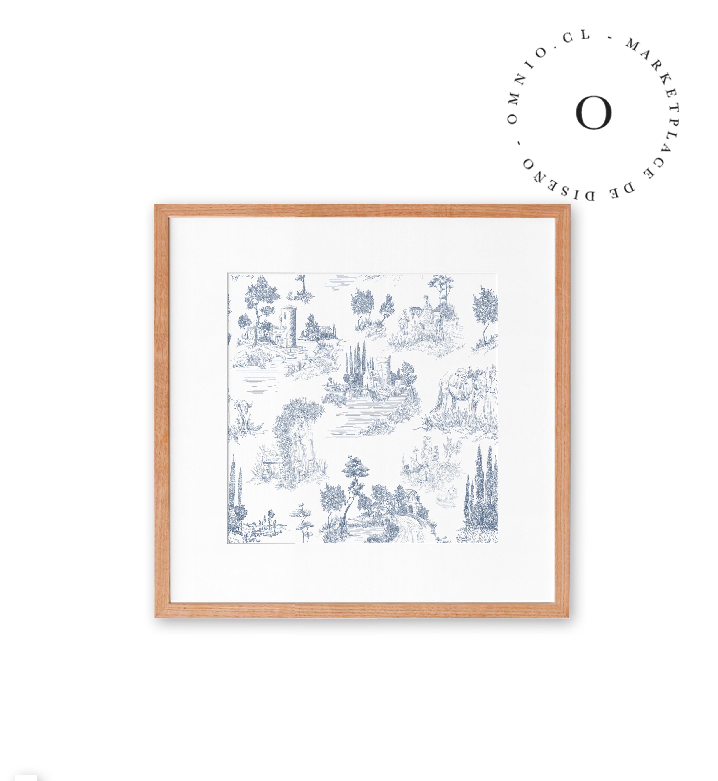 Toile De Jouy Blue