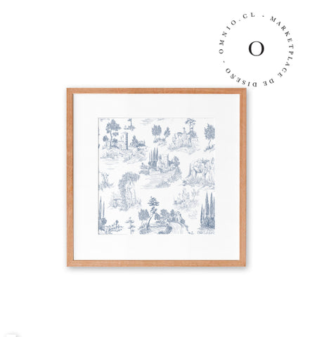 Toile De Jouy Blue