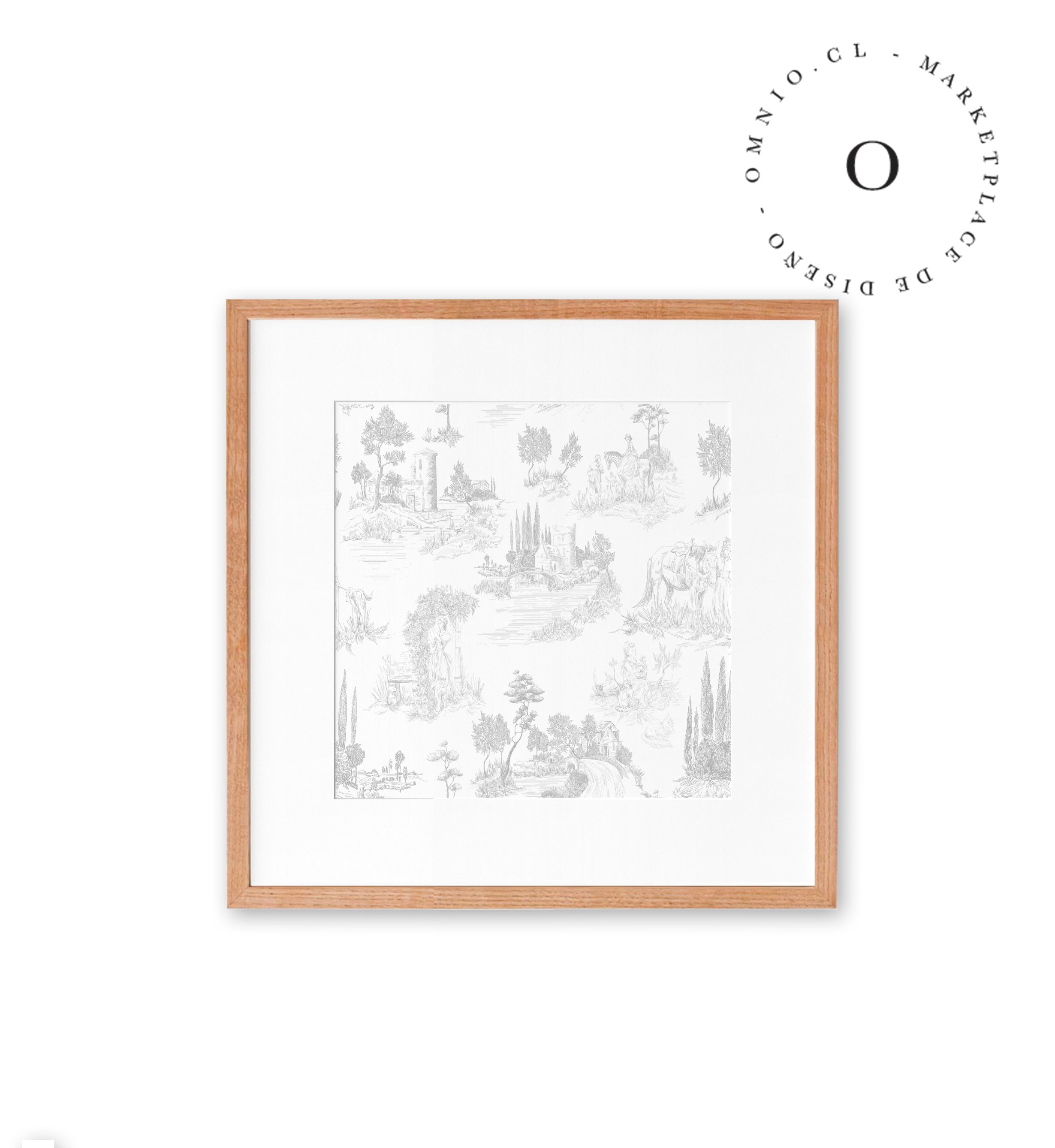 Toile De Jouy Grey