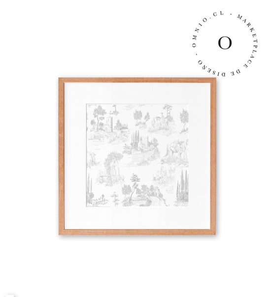 Toile De Jouy Grey