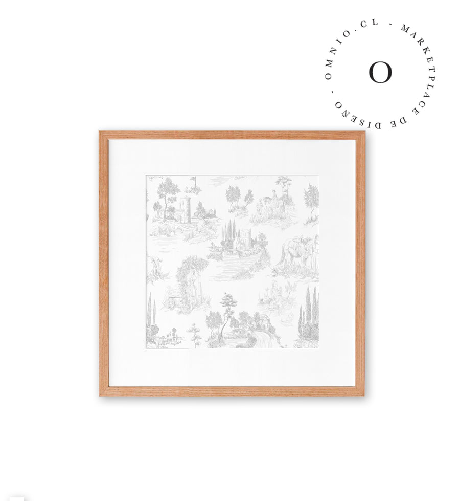 Toile De Jouy Grey