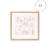 Toile De Jouy Red