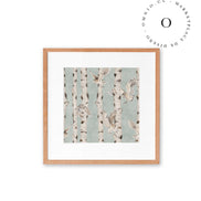 Birch And Owls Blue