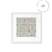 Birch And Owls Blue