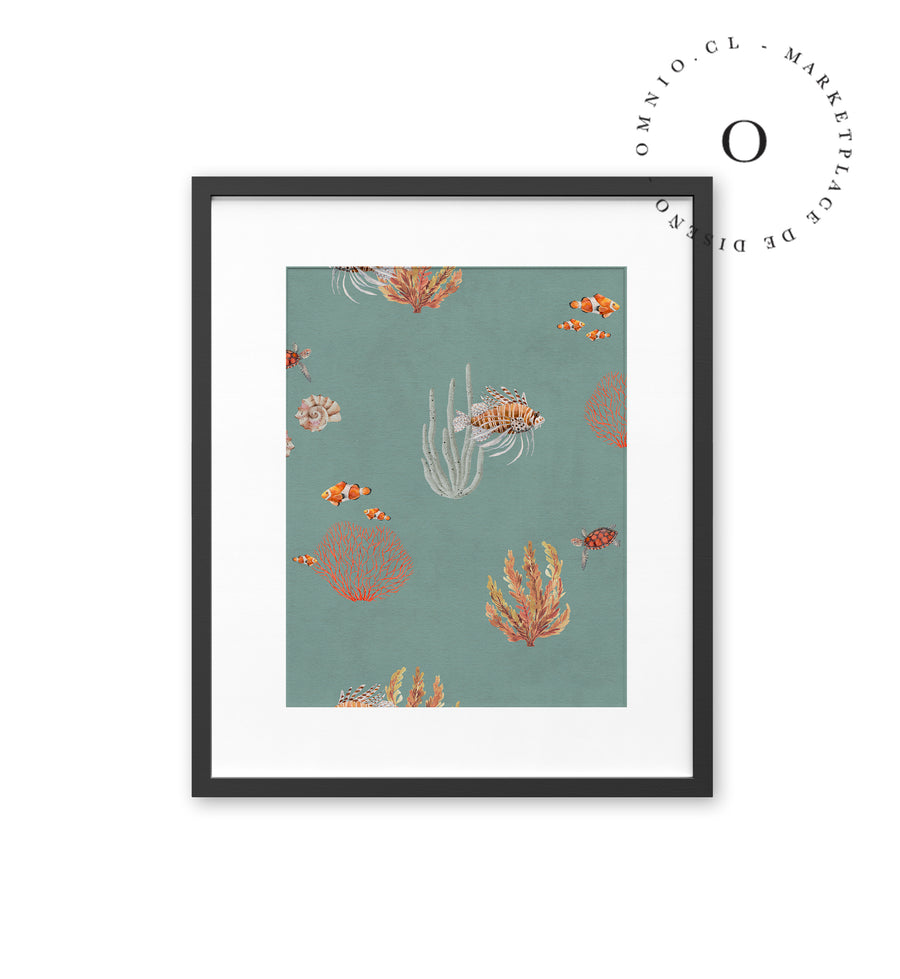 Coral Garden Blue