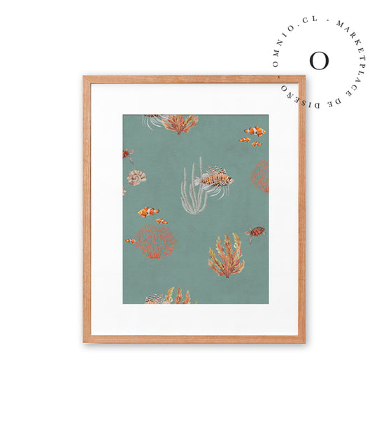 Coral Garden Blue
