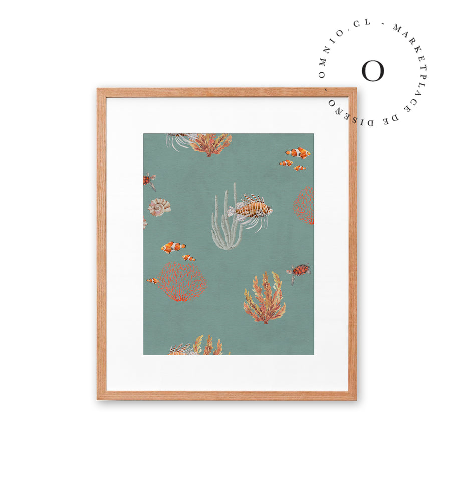 Coral Garden Blue