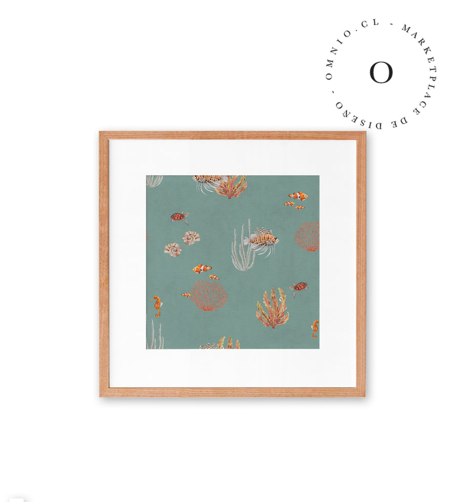 Coral Garden Blue