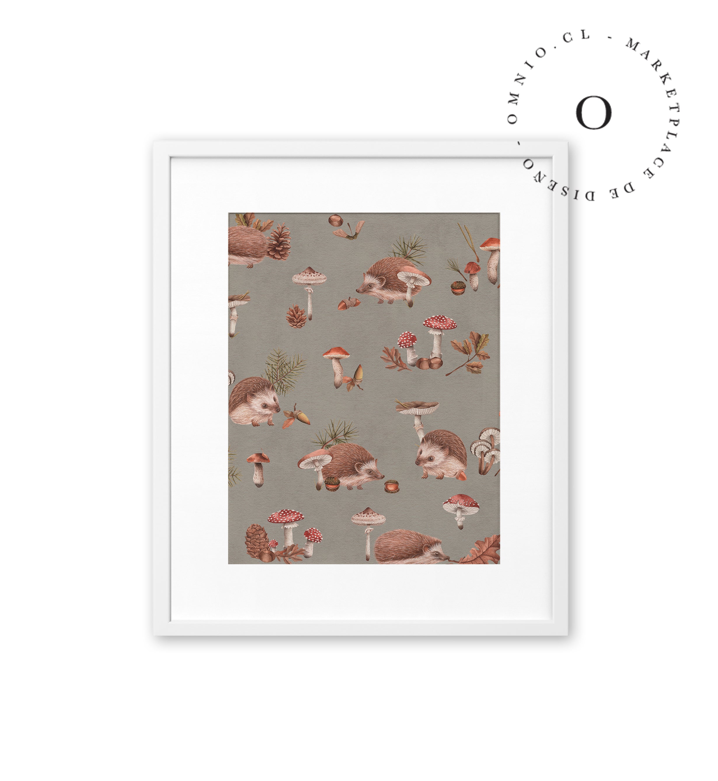 Happy Hedgehog Taupe
