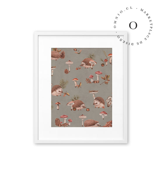 Happy Hedgehog Taupe