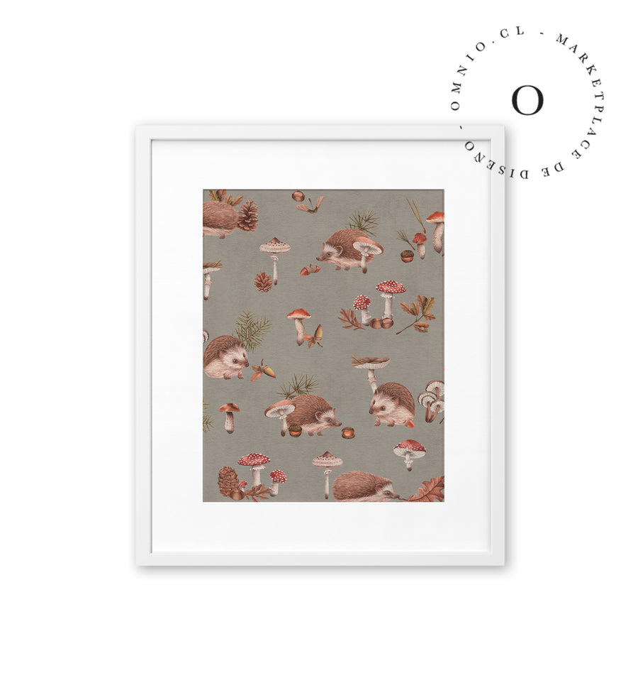 Happy Hedgehog Taupe