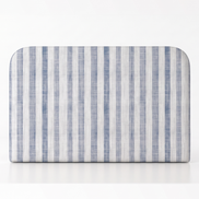 Respaldo de cama Linen Stripes Blue — vista frontal