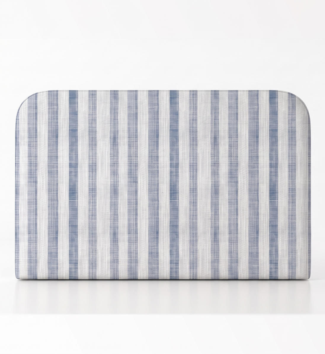 Respaldo de cama Linen Stripes Blue — vista frontal