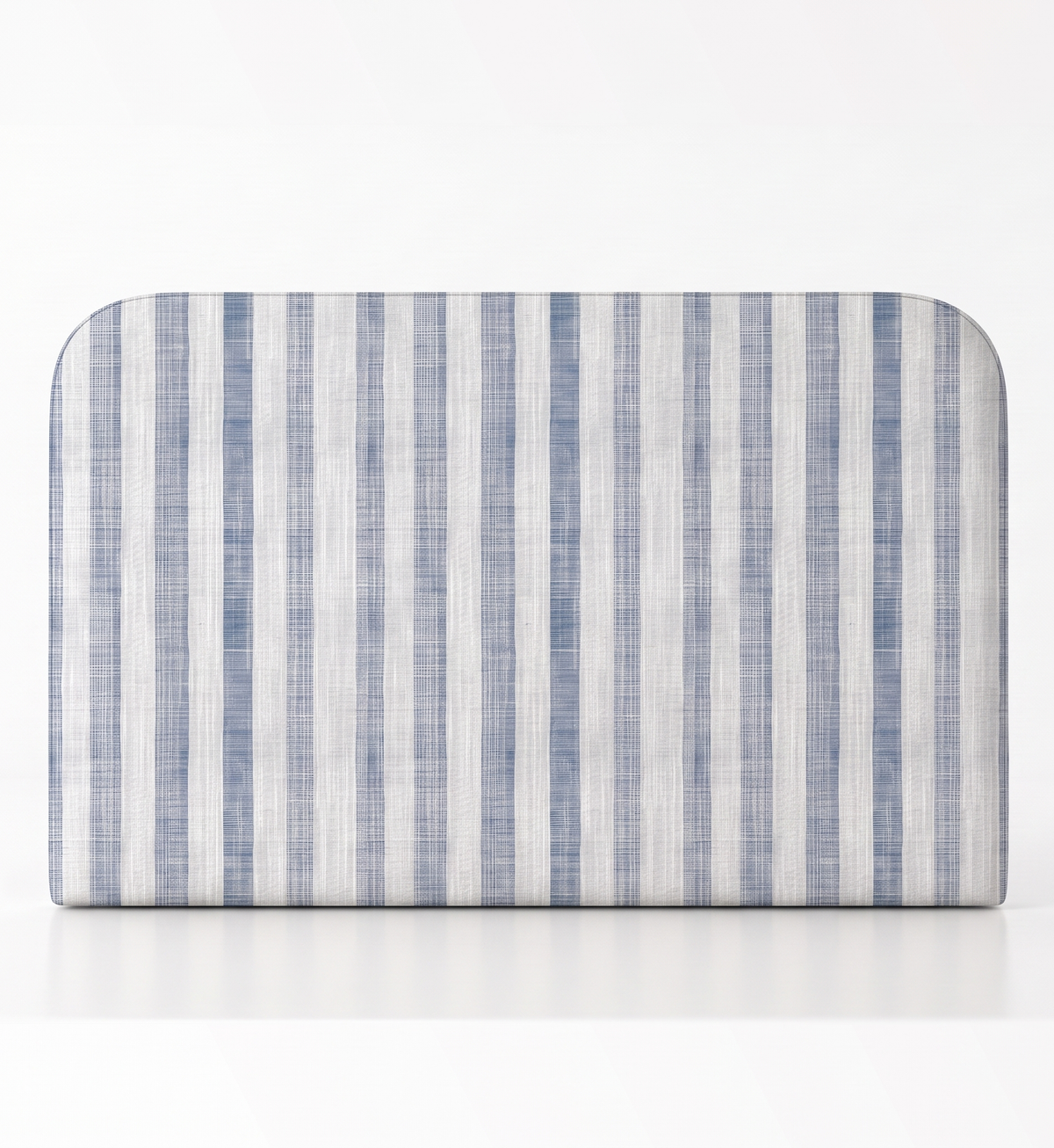 Respaldo de cama Linen Stripes Blue — vista frontal