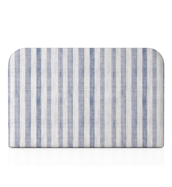 Respaldo de Cama Linen Stripes Blue