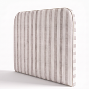 Respaldo de cama Linen Stripes Beige — vista lateral