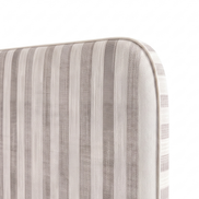 Respaldo de cama Linen Stripes Beige — detalle de la tela