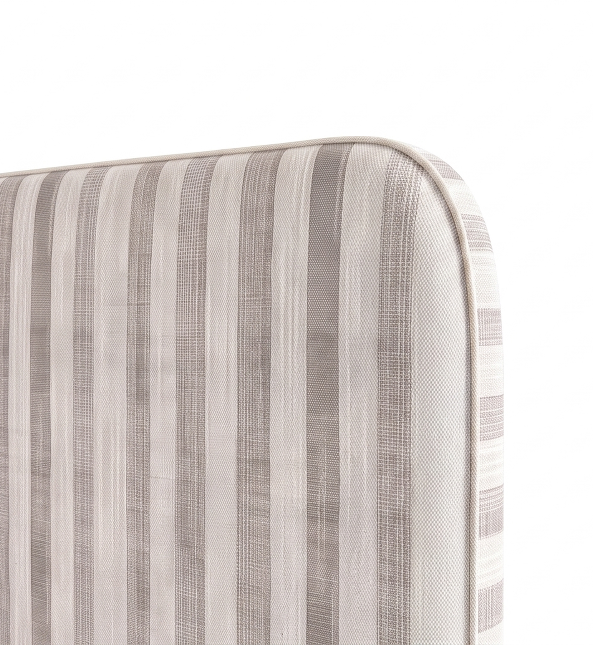 Respaldo de cama Linen Stripes Beige — detalle de la tela