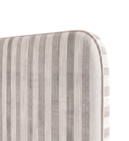 Respaldo de cama Linen Stripes Beige — detalle de la tela