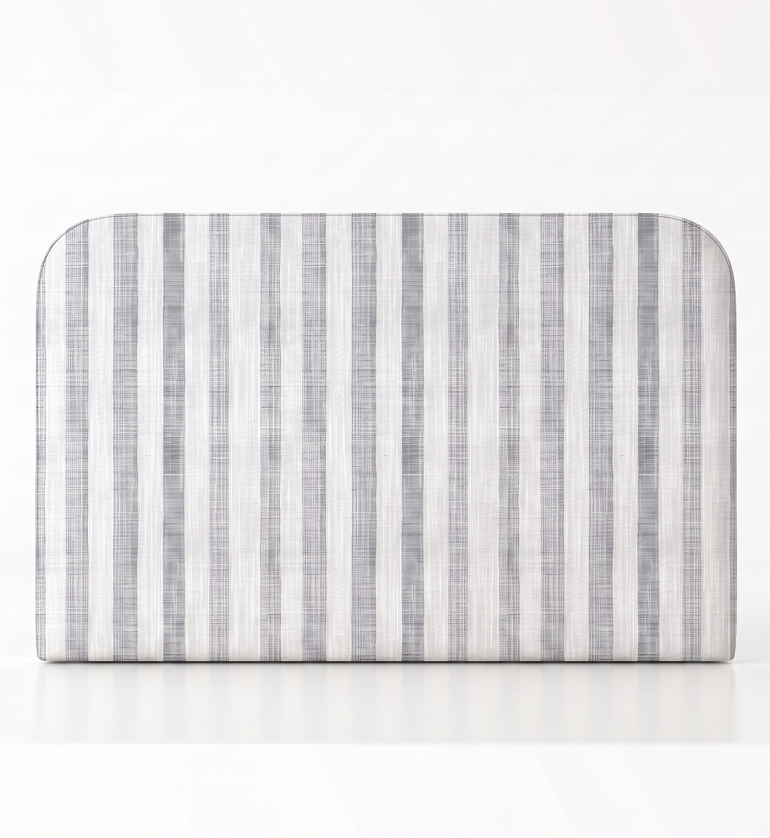 Respaldo de cama Linen Stripes Grey — vista frontal