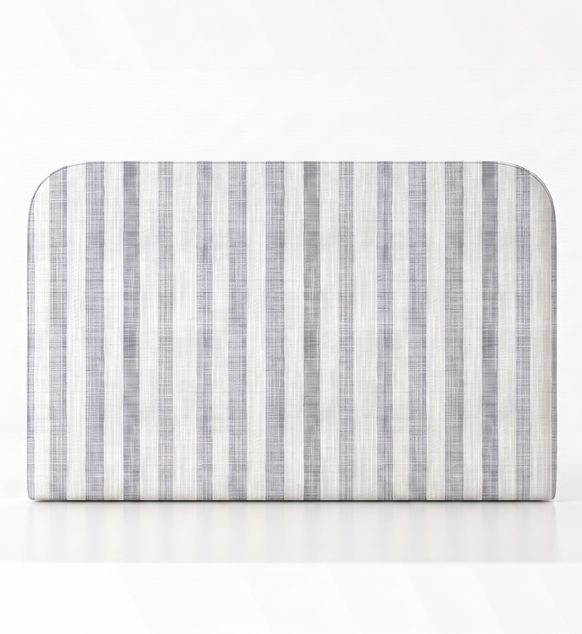 Respaldo de cama Linen Stripes Grey — vista frontal