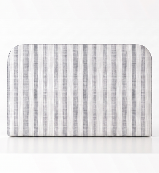 Respaldo de cama Linen Stripes Grey — vista frontal