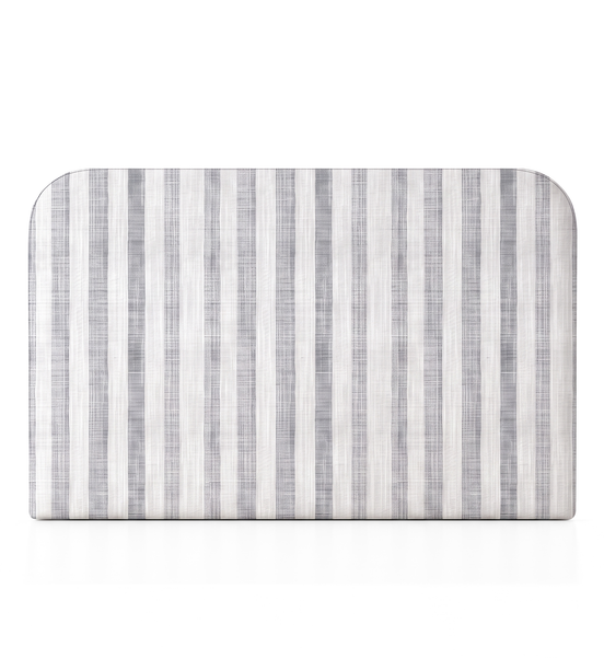 Respaldo de Cama Linen Stripes Grey