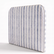 Respaldo de cama Linen Stripes Blue — vista lateral
