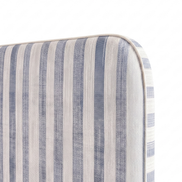 Respaldo de cama Linen Stripes Blue — detalle de la tela
