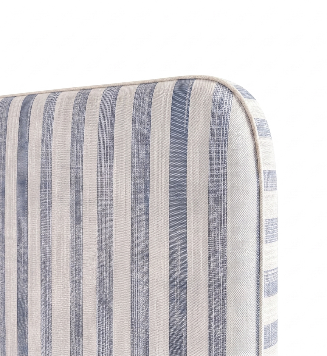 Respaldo de cama Linen Stripes Blue — detalle de la tela