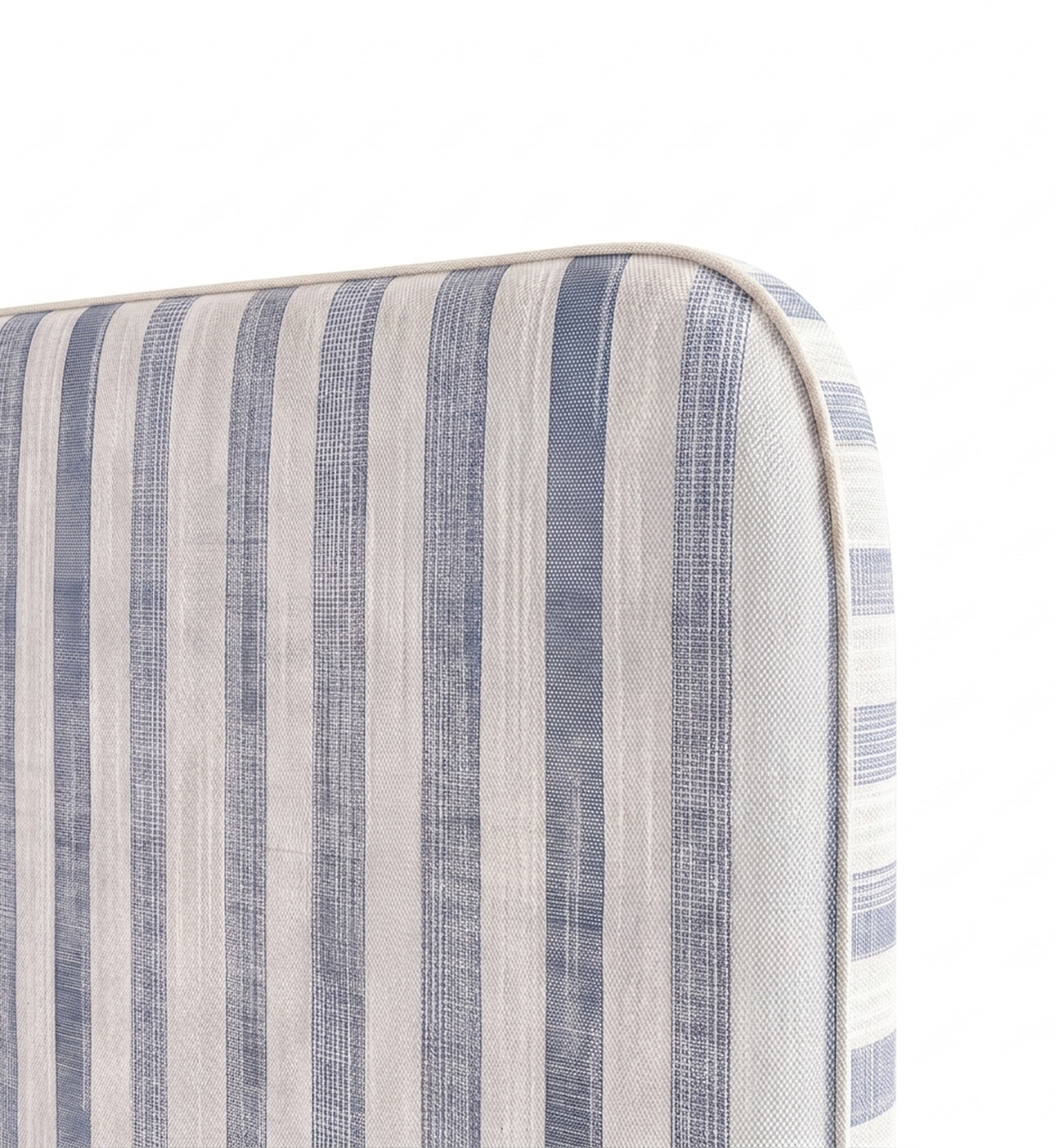 Respaldo de cama Linen Stripes Blue — detalle de la tela