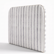 Respaldo de cama Linen Stripes Grey — vista lateral